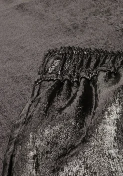 antraciet knit-ted wijde broek metally