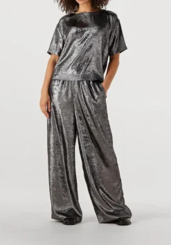 antraciet knit-ted wijde broek metally