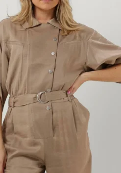 beige aaiko jumpsuit nadina vis 510