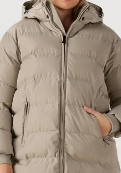 beige airforce gewatteerde jas grace jacket