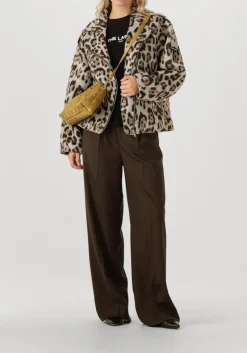 beige alix the label jack ladies woven jaquar biker jacket