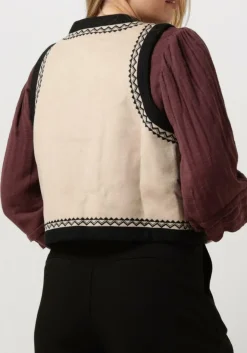 beige antik batik gilet wilma gilet