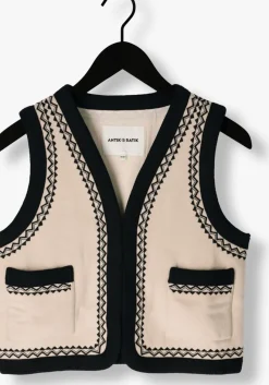 beige antik batik gilet wilma gilet