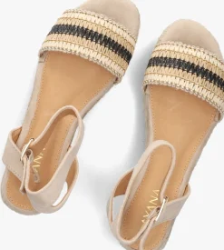 beige ayana sandalen met hak 0047-71