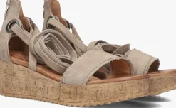 beige ayana sandalen met hak 722007