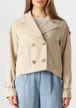 beige beaumont trenchcoats gracy short trench
