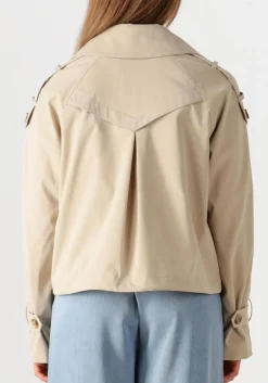 beige beaumont trenchcoats gracy short trench