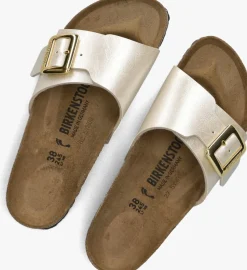 beige birkenstock slippers catalina cushion buckle