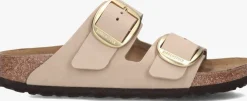 beige birkenstock slippers arizona big buckle