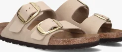 beige birkenstock slippers arizona big buckle