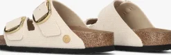 beige birkenstock slippers arizona big buckle dames