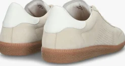 beige blackstone lage sneakers lime wren perf woman