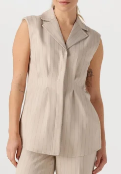 beige bruuns bazaar gilet urwa waistcoat