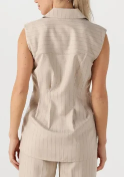 beige bruuns bazaar gilet urwa waistcoat