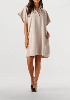 beige bruuns bazaar mini jurk wendis dress