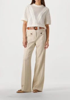 beige caroline biss wijde broek 1559