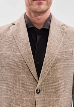 beige circolo colberts fleece blazer