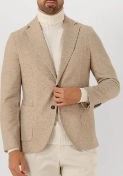beige circolo colberts fleece blazer