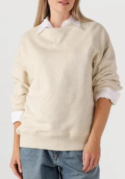 beige closed trui relaxed sweat shirt