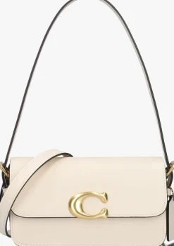 beige coach schoudertas zoe shoulder bag