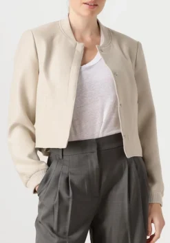 beige co'couture jack bostoncc crop jacket