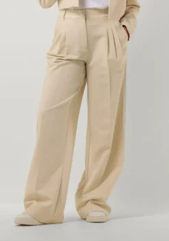 beige co'couture pantalon vola pleated long pant