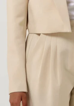 beige co'couture pantalon vola pleated long pant