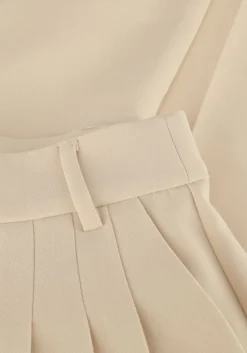 beige co'couture pantalon vola pleated long pant