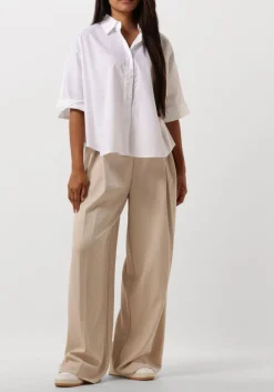 beige co'couture pantalon nancy pleat pants
