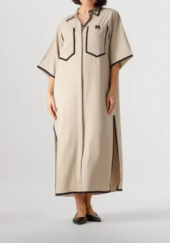 beige copenhagen muse midi jurk si shirt dress