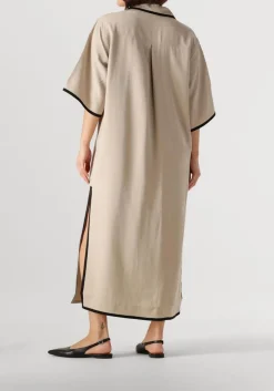 beige copenhagen muse midi jurk si shirt dress