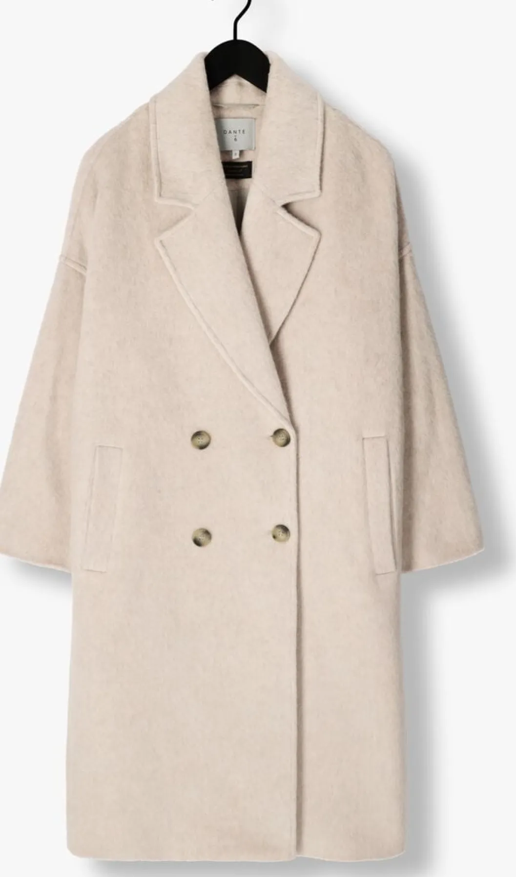 beige dante6 mantel gila wool coat