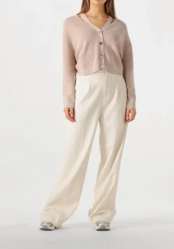 beige dante6 vest jeny rib knit cardigan