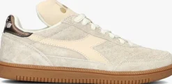 beige diadora sneakers gold indoor