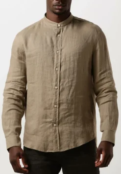 beige drykorn casual overhemd tarok