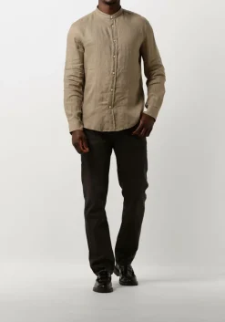 beige drykorn casual overhemd tarok