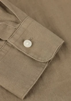 beige drykorn casual overhemd tarok