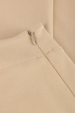 beige drykorn wijde broek before 136223