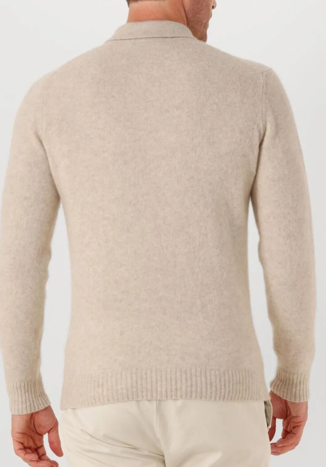 beige filippo de laurentiis trui polo ml