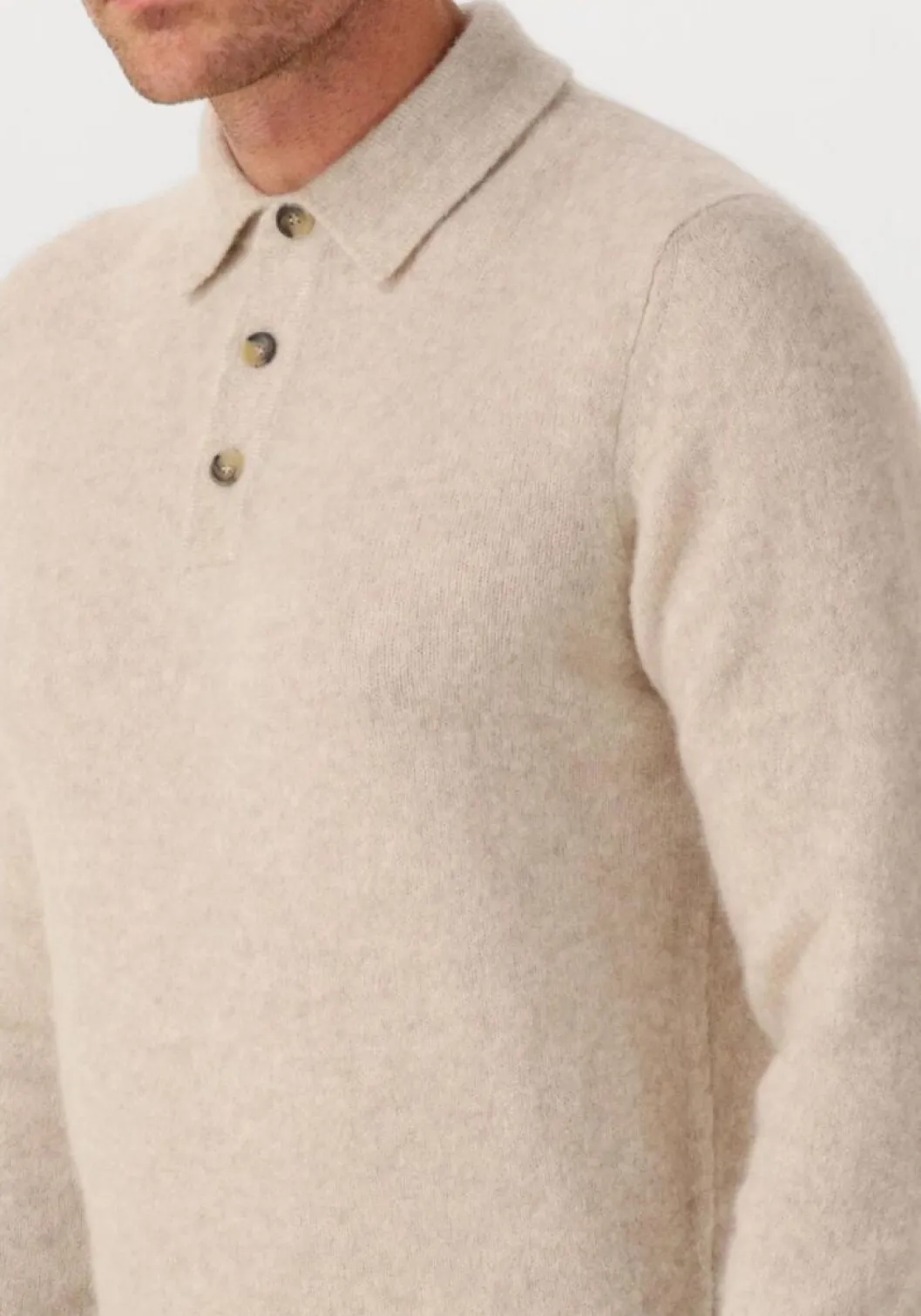 beige filippo de laurentiis trui polo ml