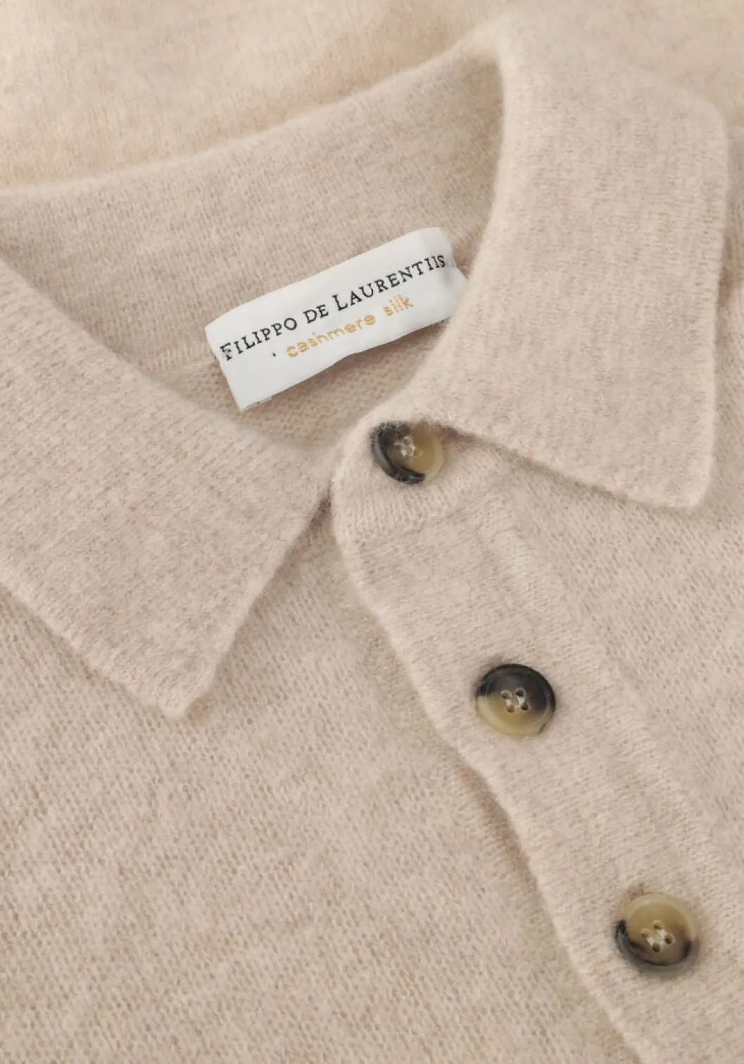 beige filippo de laurentiis trui polo ml