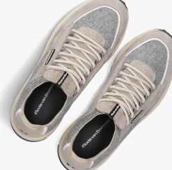 beige floris van bommel lage sneakers sfm-10248 de gripper
