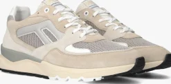 beige floris van bommel lage sneakers sfm-10154 de treener