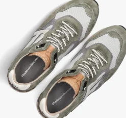 beige floris van bommel lage sneakers sfm-10153 de runner