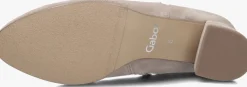 beige gabor enkellaarsjes 680