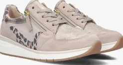 beige gabor lage sneakers 307