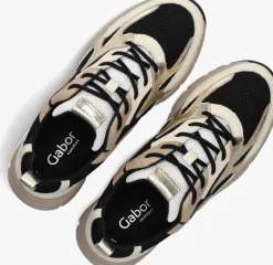 beige gabor lage sneakers 536