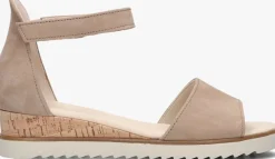 beige gabor sandalen met hak 780.2