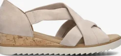 beige gabor sandalen met hak 782
