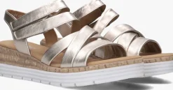 beige gabor sandalen met hak 702.2